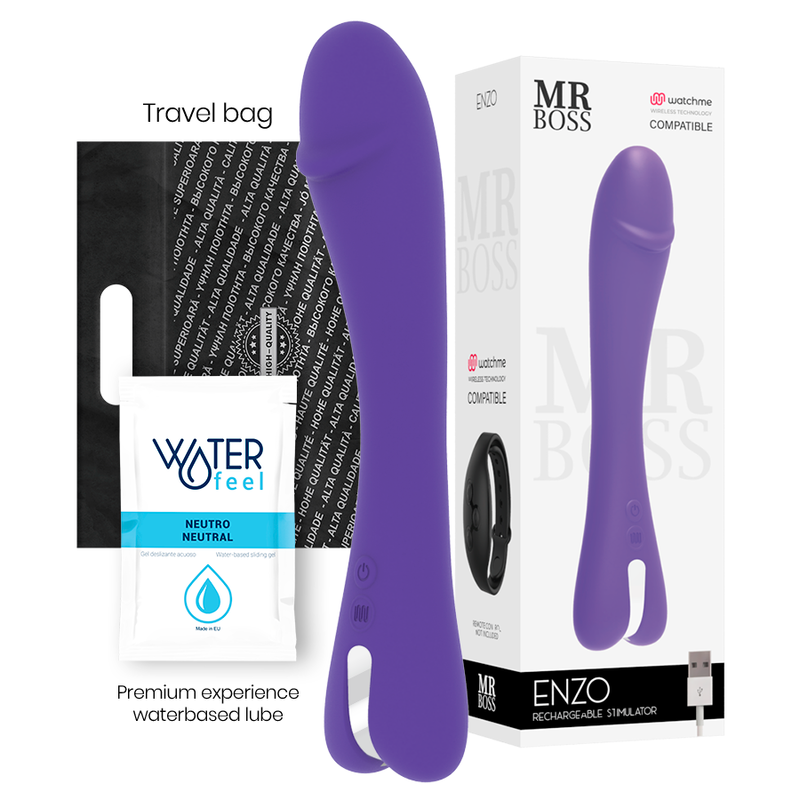 Mr Boss Enzo Vibrator con Control Remoto WatchMe