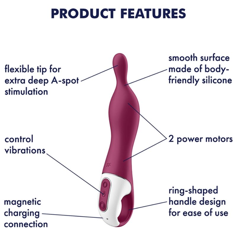 Satisfyer Amazing 1 A-Spot Vibrator Berry