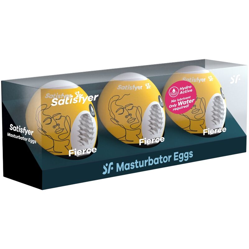 Satisfyer 3 Masturbator Eggs Fierce - Set de 3 Unidades