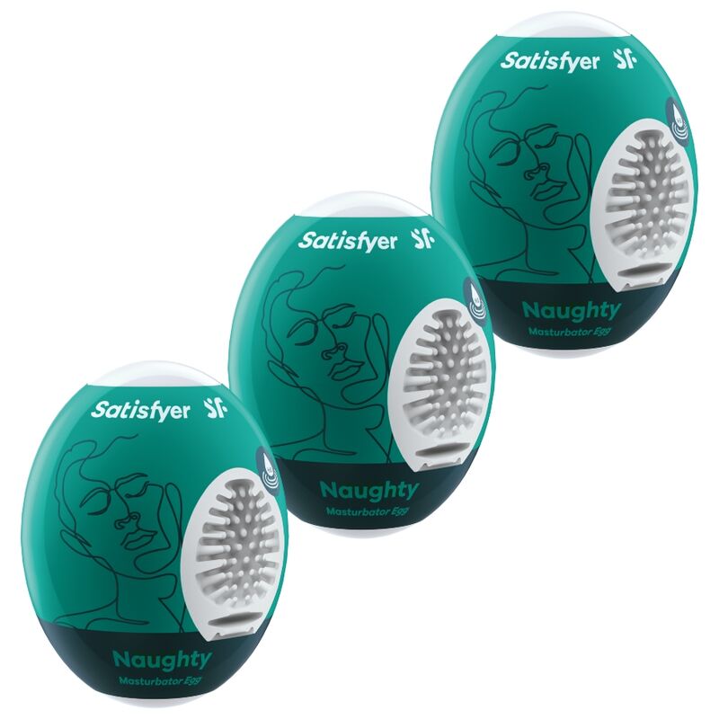 Satisfyer 3 Masturbator Eggs Naughty - Kit de 3 Unidades
