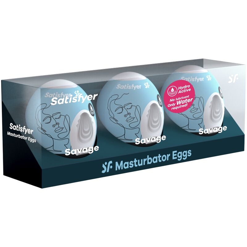 Satisfyer Masturbator Eggs Savage - Set de 3 Huevos Estimuladores