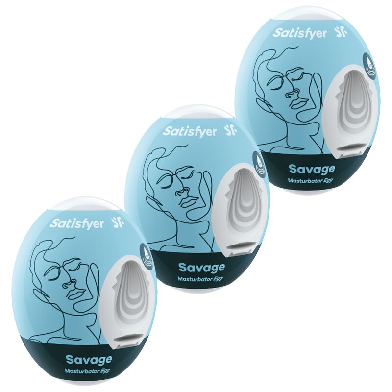 Satisfyer Masturbator Eggs Savage - Set de 3 Huevos Estimuladores