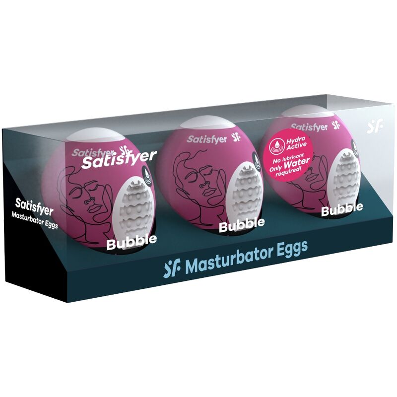 Satisfyer Eggs Bubble - Pack 3 Masturbadores
