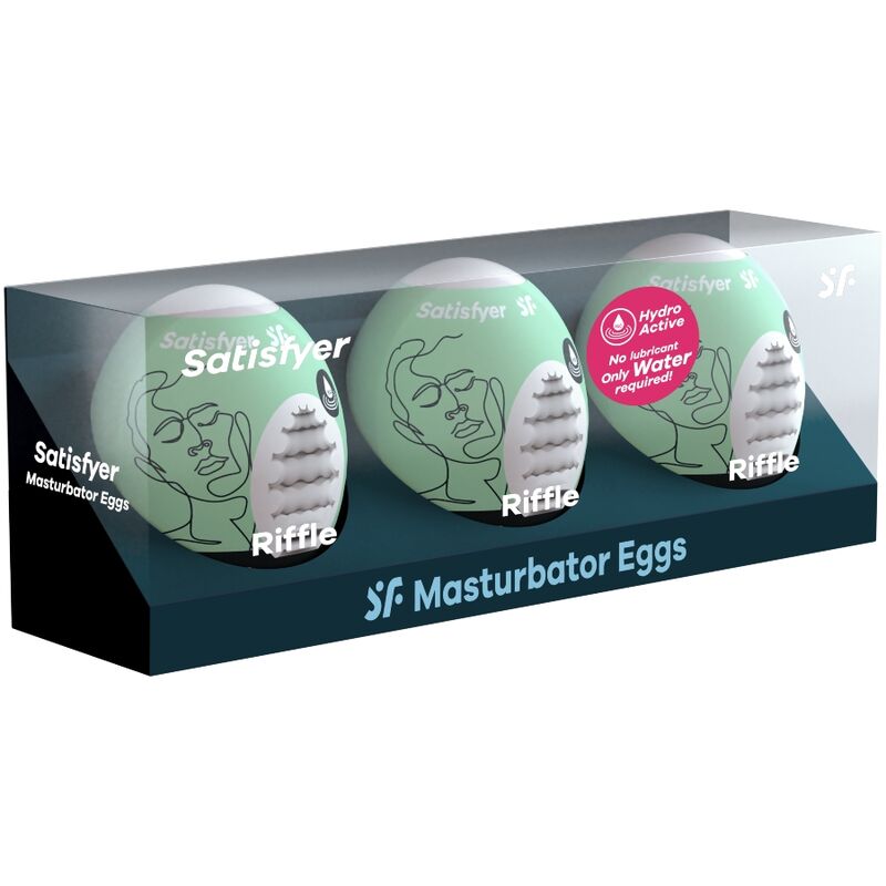 Satisfyer 3 Masturbator Eggs Riffle - Kit de 3 Unidades