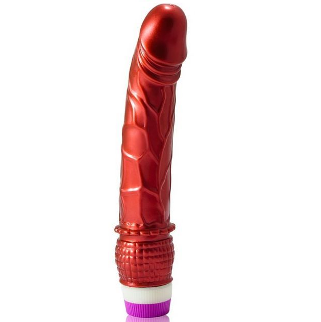 Vibrador Realista Rojo BAILE 23 cm