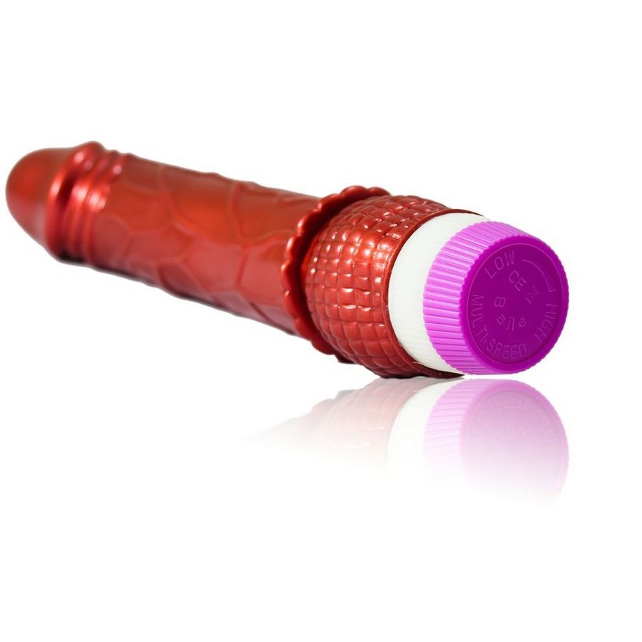 Vibrador Realista Rojo BAILE 23 cm