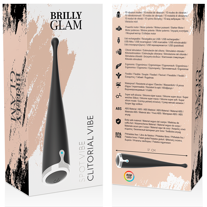 Brilly Glam Spot Vibe Clitorial Black - Estimulador