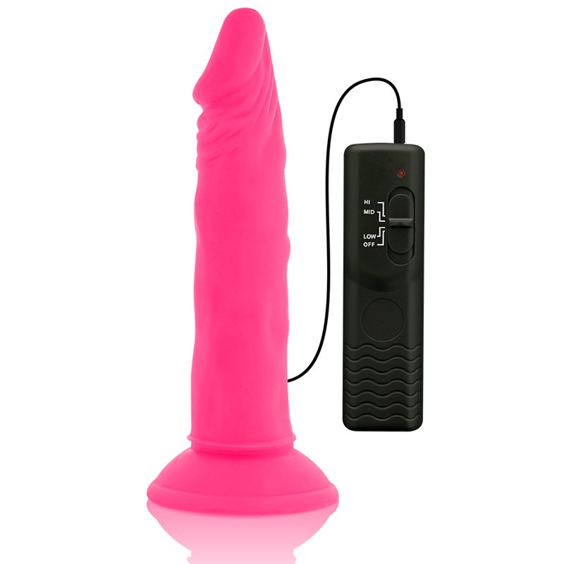Diversia Flexible Vibrating Dildo Rosa 23 cm