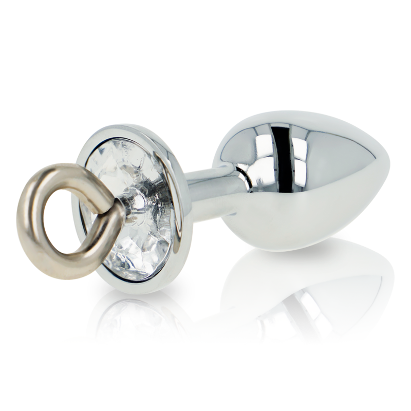 Ohmama Fetish Metal Butt Plug con Anillo - Juguete Anal de Acero