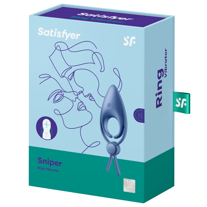 Satisfyer Sniper Ring Vibrator Blue - Anillo Vibrador