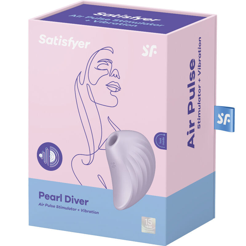 Satisfyer Pearl Diver Air Pulse Stimulator & Vibrator Violet