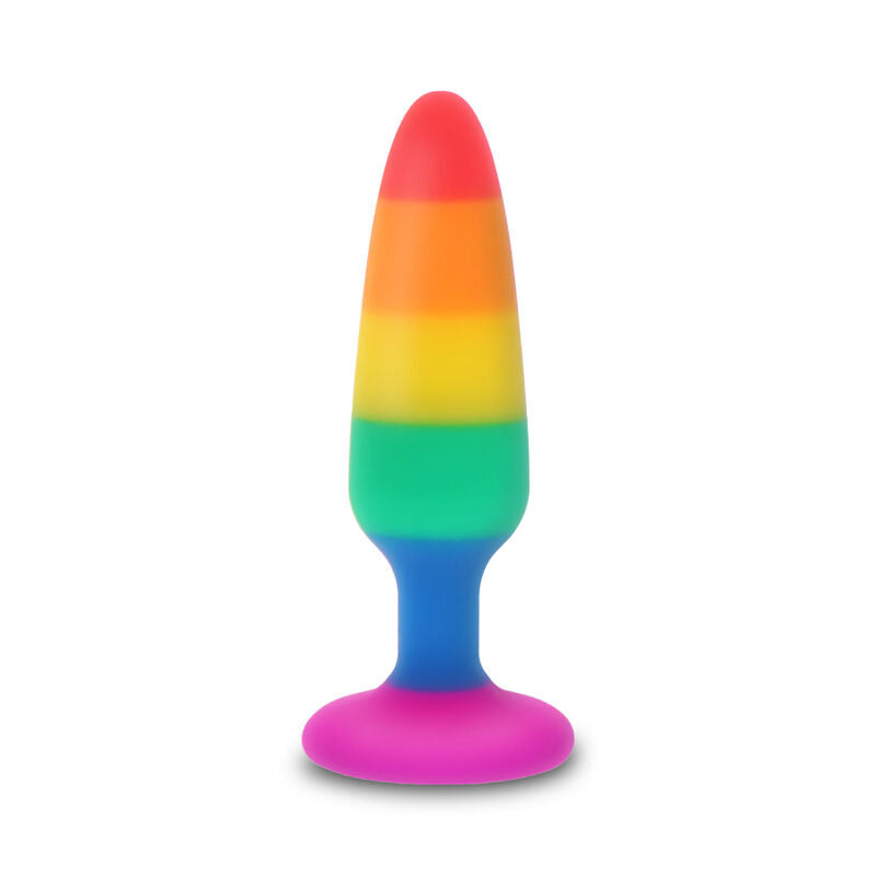 Pride Twink Plug 8.5 cm - Plug Anal Arcoíris en Silicona