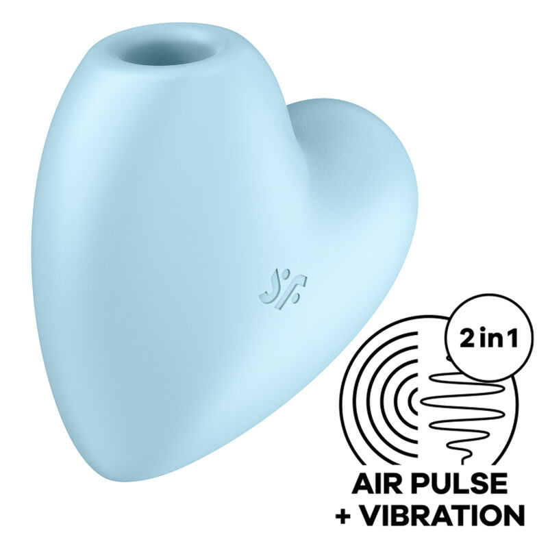 Satisfyer Cutie Heart - Vibrador con Ondas de Presión Impermeable IPX7
