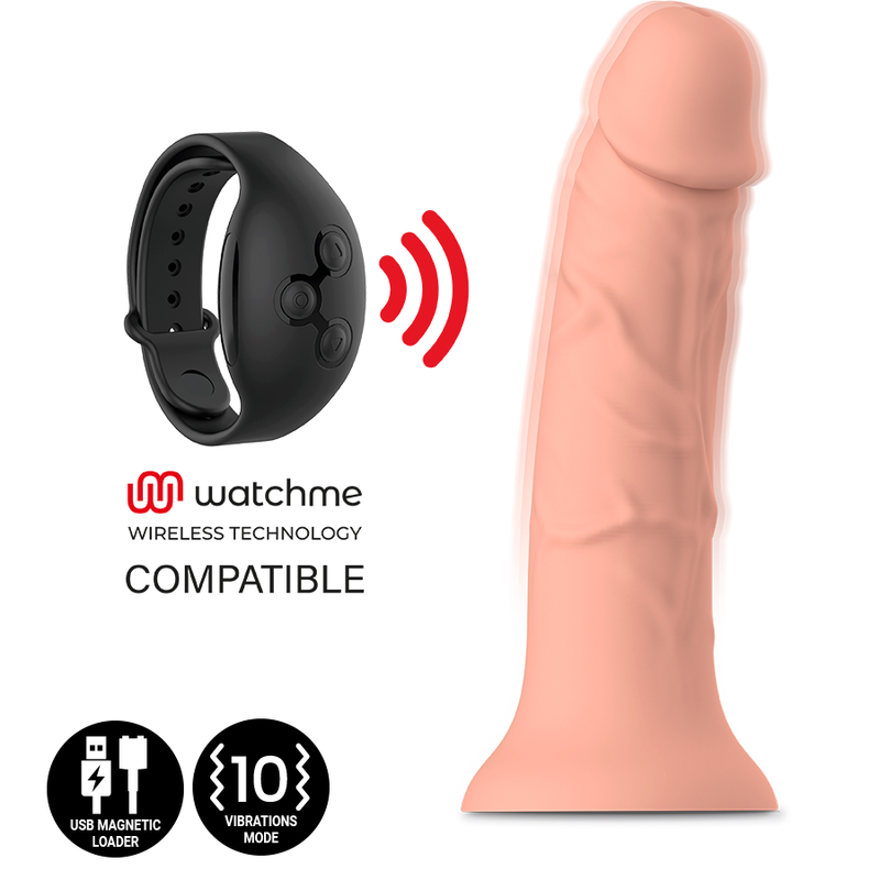 Mythology Asher Original Dildo S - Compatible WatchMe Wireless