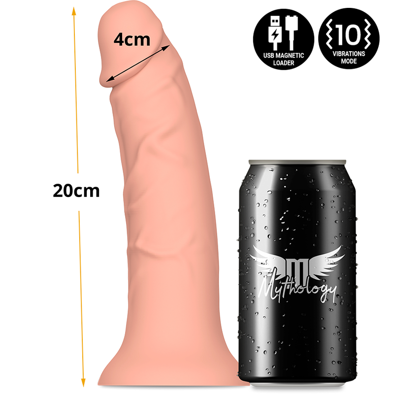 Mythology Asher Original Dildo M - Compatible WatchMe Wireless