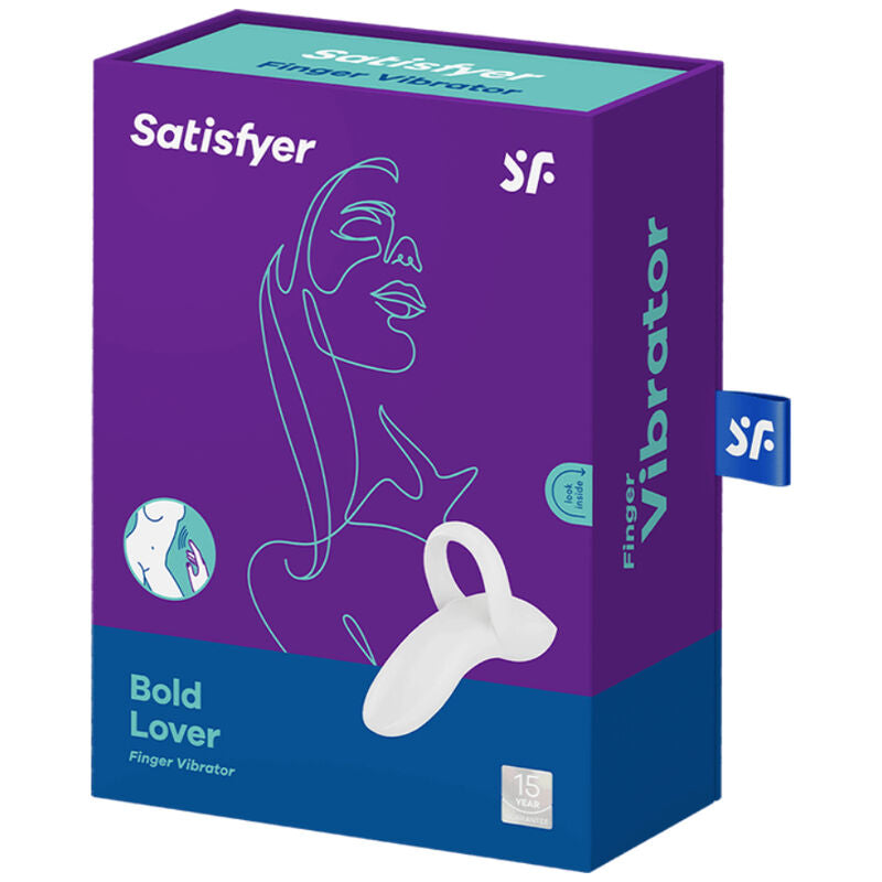 Satisfyer Bold Lover Finger Vibrator Blanco