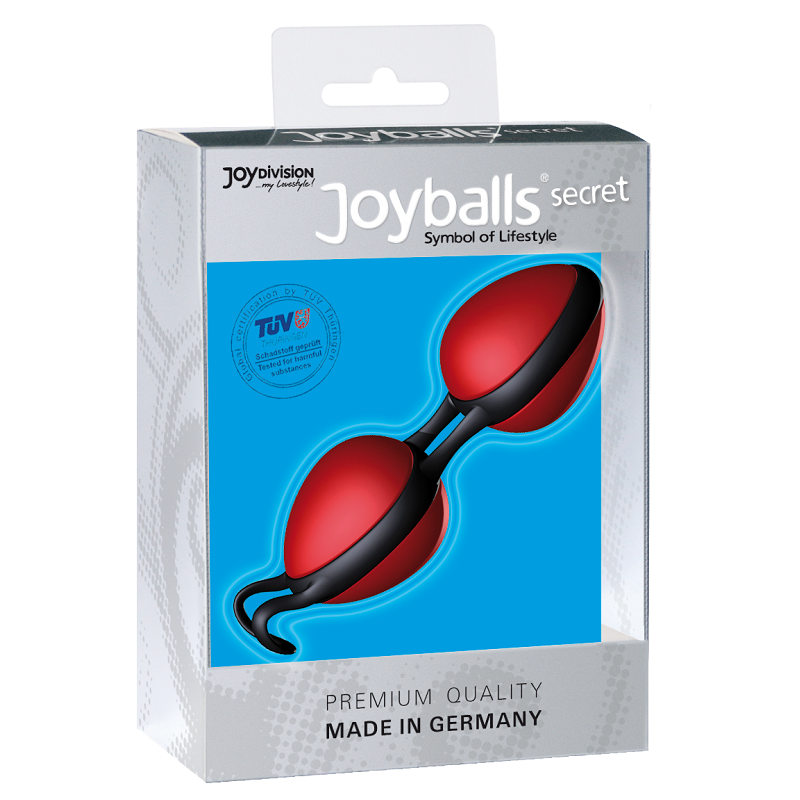 Joydivision Joyballs Secret - Bolas Chinas Negro y Rojo