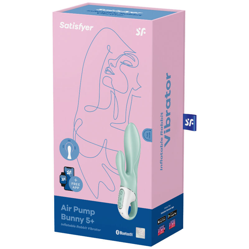 Satisfyer Air Pump Bunny 5+ - Vibrador Inflable Conectado