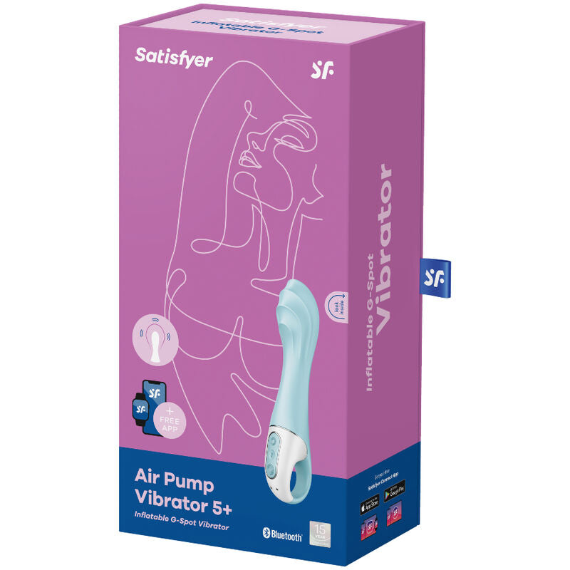 Satisfyer Air Pump Vibrator 5+ - Estimulador Inflable con App