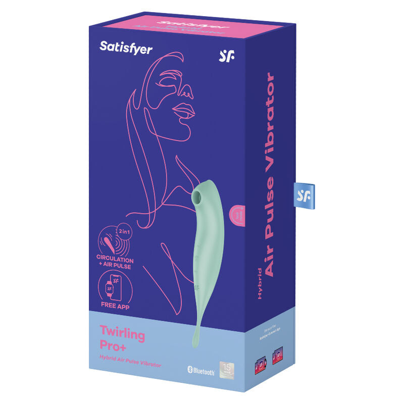 Satisfyer Twirling Pro+ - Estimulador de Aire con Vibración y Control por App
