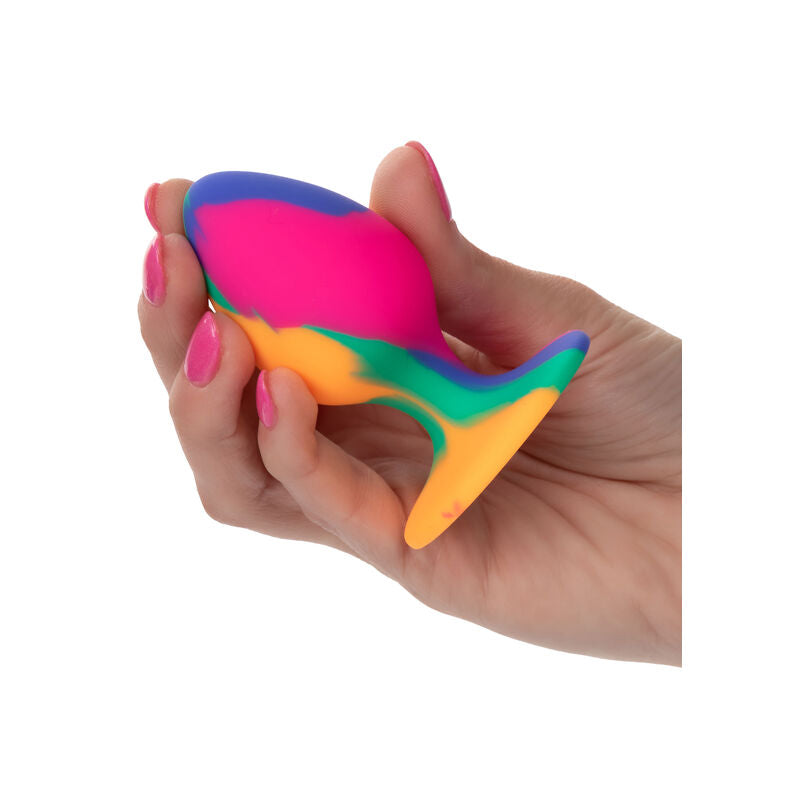 CalExotics Cheeky Medium Plug Anal Tie-Dye con Ventosa