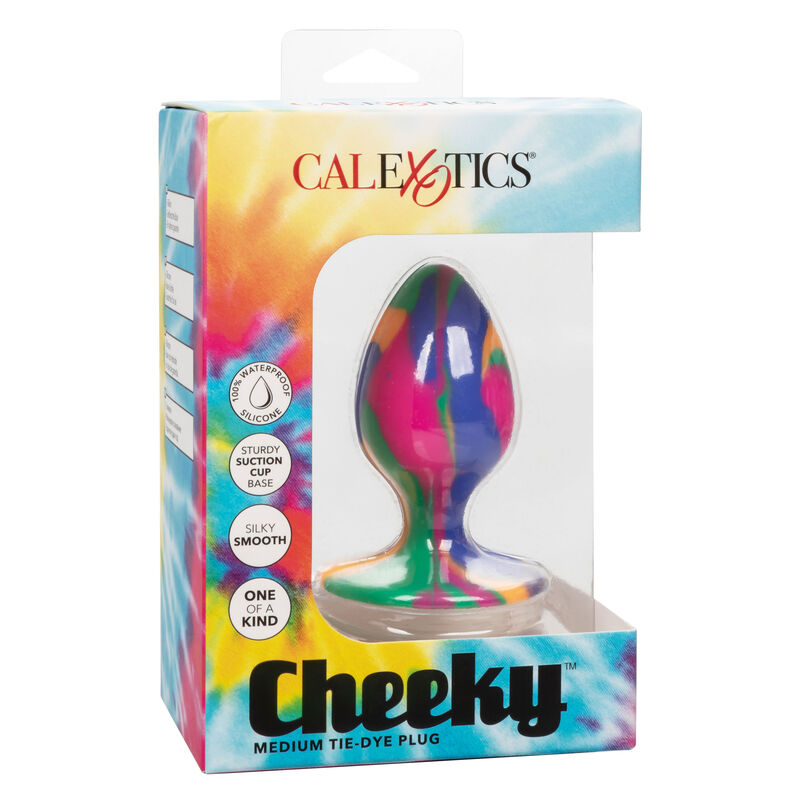 CalExotics Cheeky Medium Plug Anal Tie-Dye con Ventosa