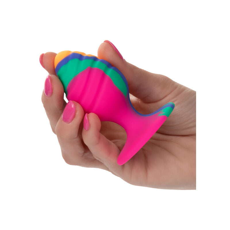 Cheeky Medium Swirl Anal Plug - Silicona Flexible CalExotics