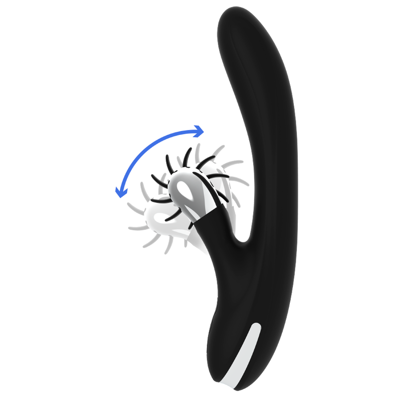 Black&Silver Bunny Johnny - Vibrador Rotativo
