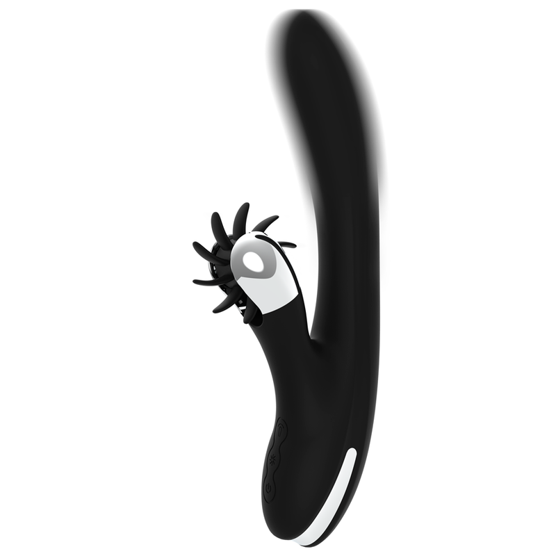 Black&Silver Bunny Johnny - Vibrador Rotativo