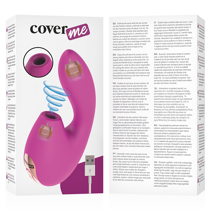 CoverMe Clitoral Sucker & G-Spot Rush - Estimulador Dual con 10 Modos