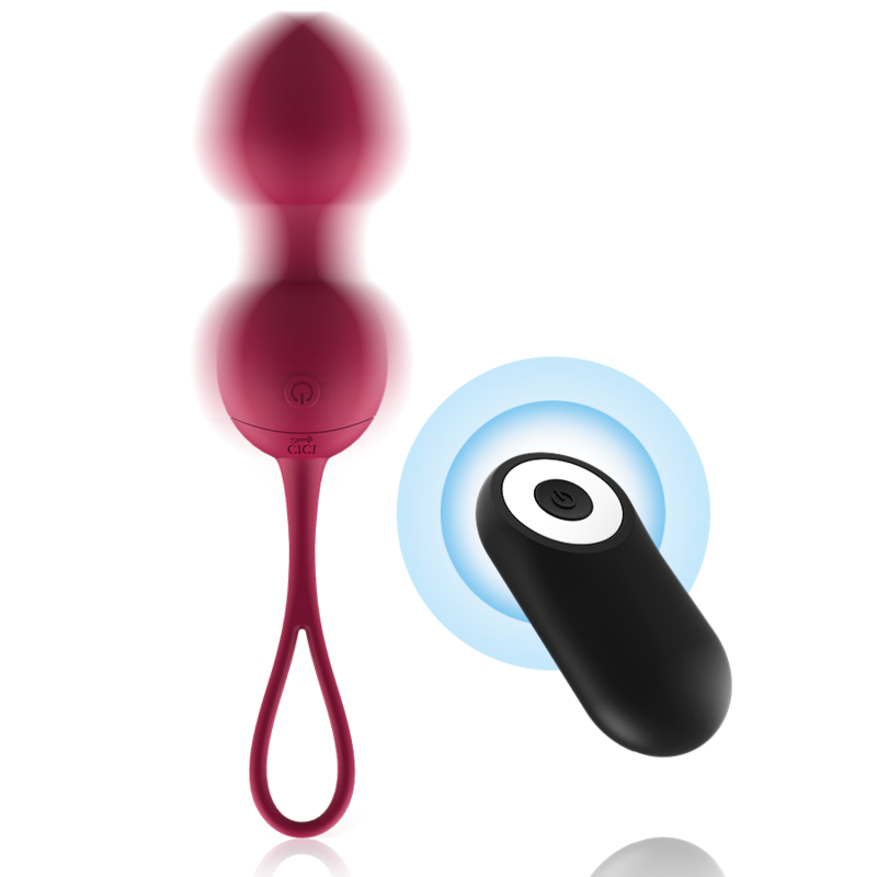 Cici Beauty Premium Silicone 3 Vibrating Kegel Beads con Control Remoto