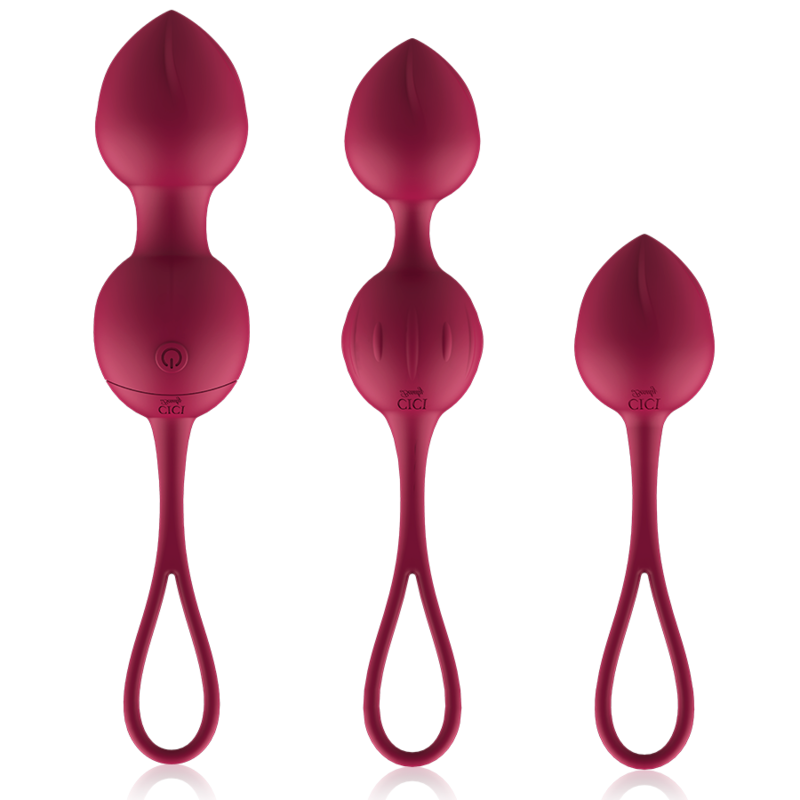 Cici Beauty Premium Silicone 3 Vibrating Kegel Beads con Control Remoto