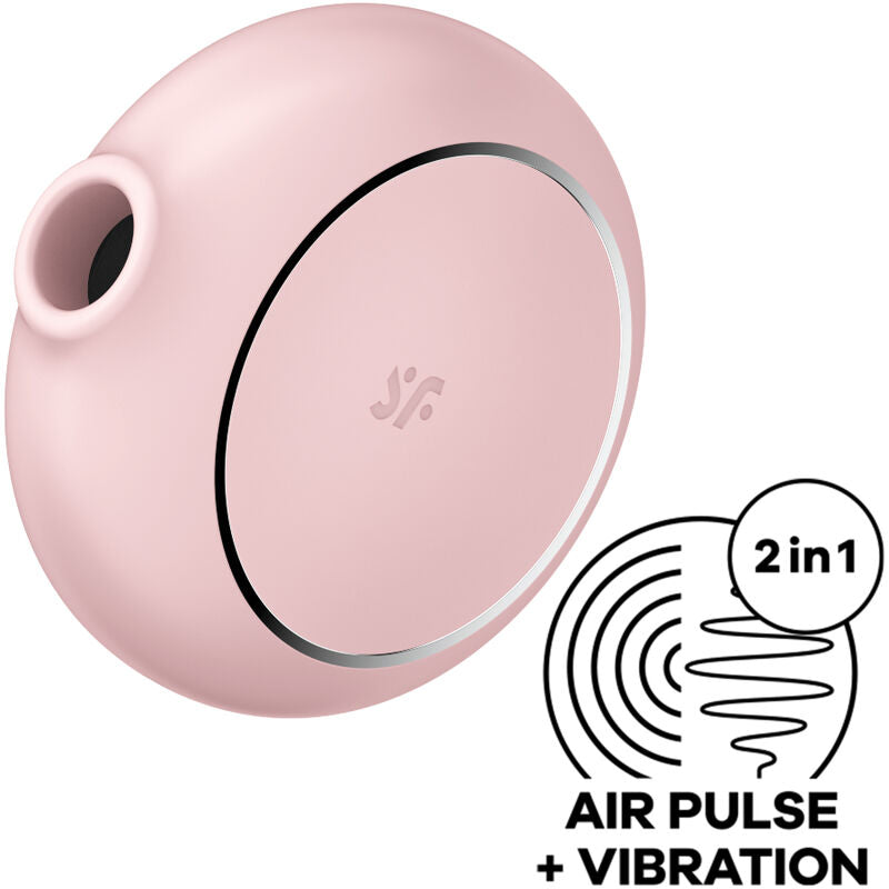 Satisfyer Pro To Go 3 - Estimulador de Aire Pulsante Doble Rosa