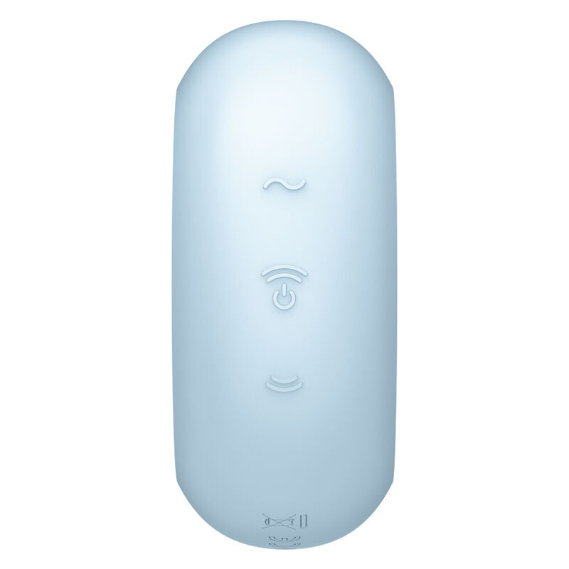 Satisfyer Pro To Go 3 - Estimulador de Doble Pulso de Aire y Vibrador Azul