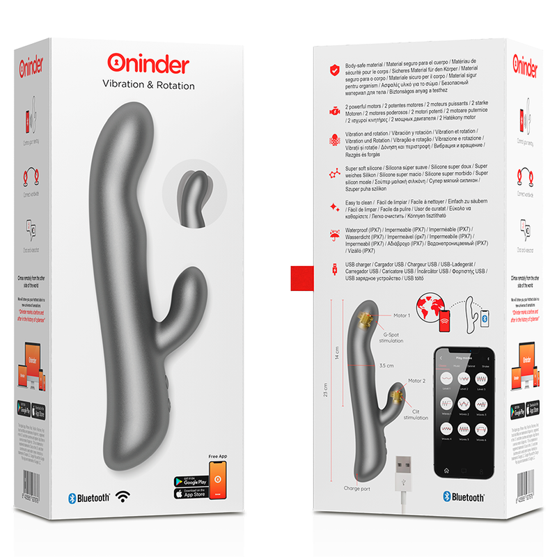 Oninder Oslo Vibration & Rotation Black - Control por App