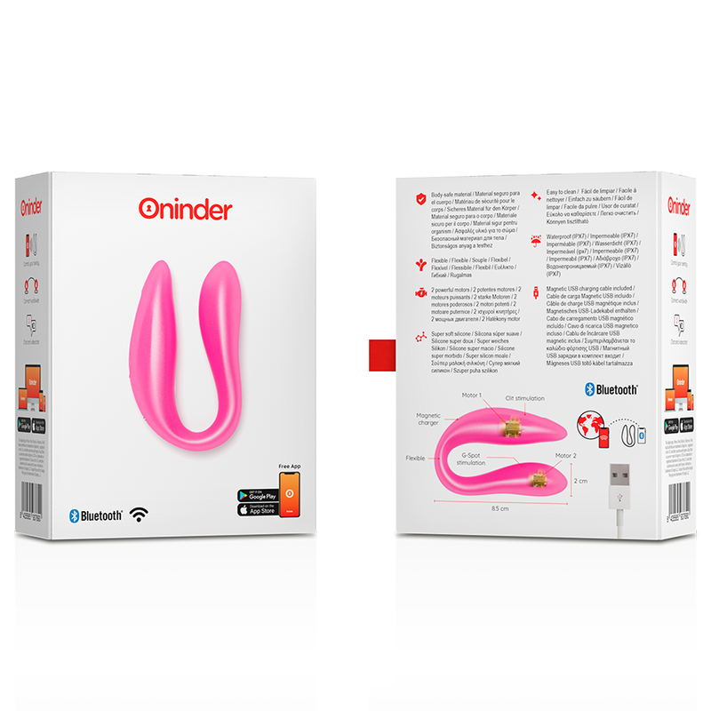 Oninder Lisboa Pink - Estimulador G-Point y Clítoris con App