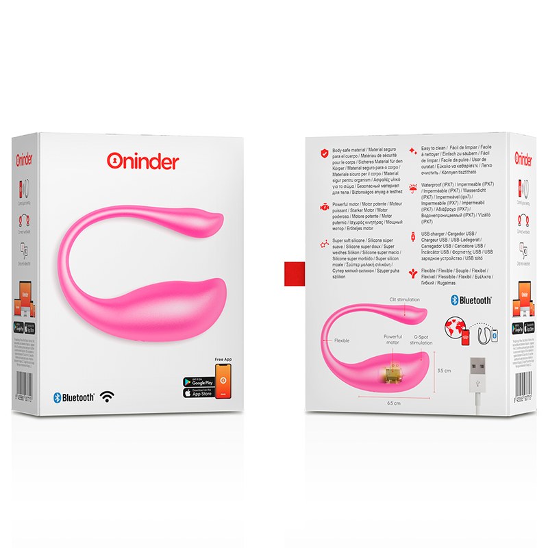 Oninder Nairobi Vibrationsei Rosa con App de Control Remoto