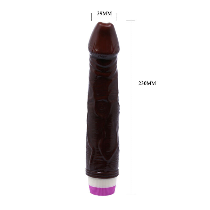 Waves of Pleasure Vibrador Realístico Marrón 23 cm