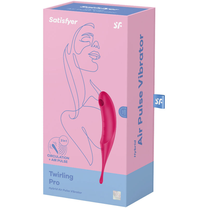 Satisfyer Twirling Pro - Estimulador Air Pulse Híbrido Rojo
