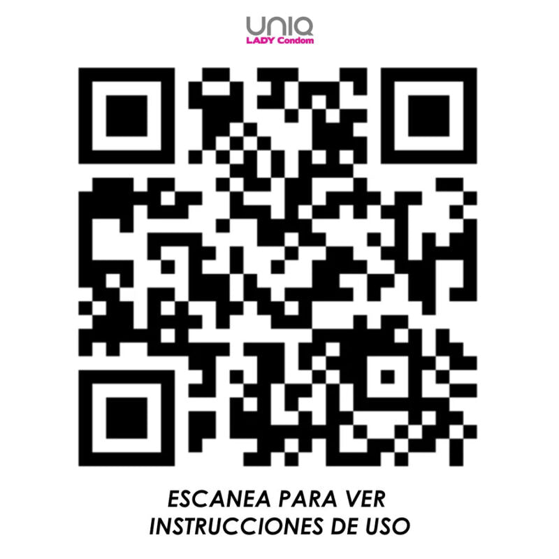 UNIQ Lady Condones Femeninos sin Látex con Liguero - 3 Unidades