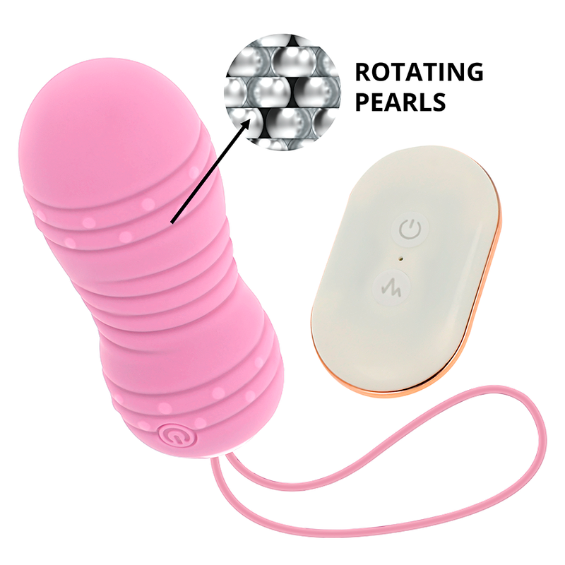 Ohmama Remote Control Egg 7 Modes Rotation - Rosa