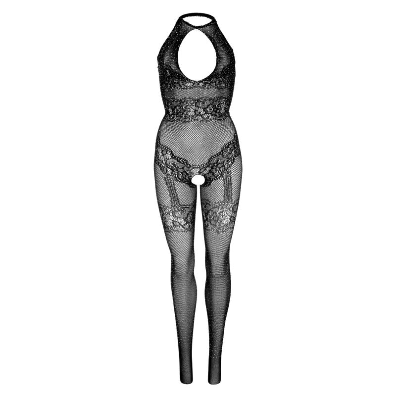 Leg Avenue Bodystocking Red Fishnet Transparente - Talla Única