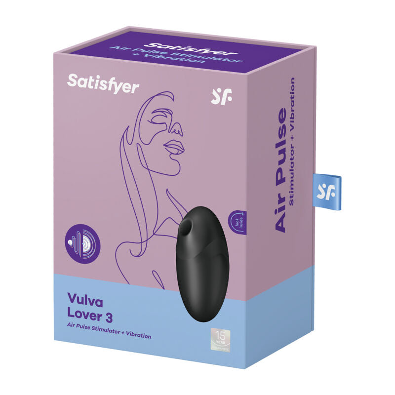 Satisfyer Vulva Lover 3 - Estimulador de Ondas de Presión y Vibrador