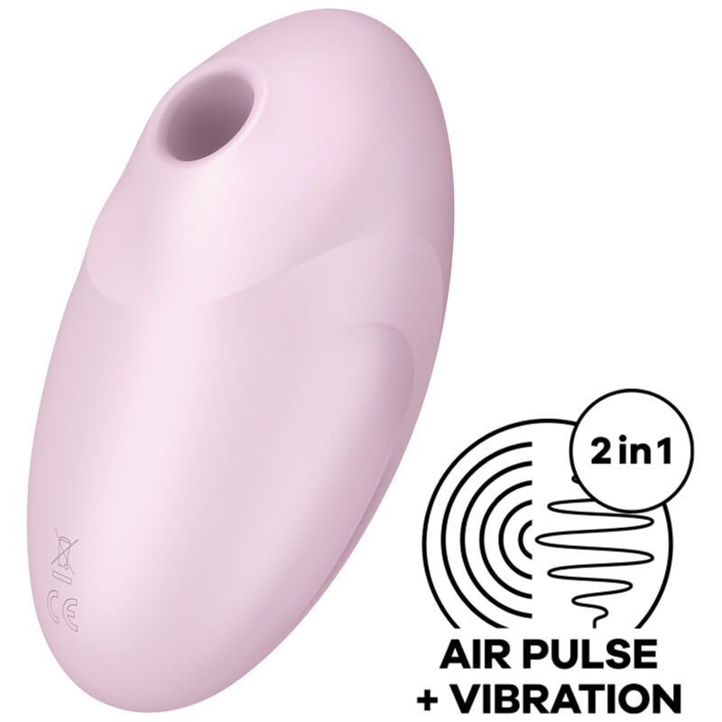 Satisfyer Vulva Lover 3 - Estimulador de Aire Pulsante y Vibrador Rosa