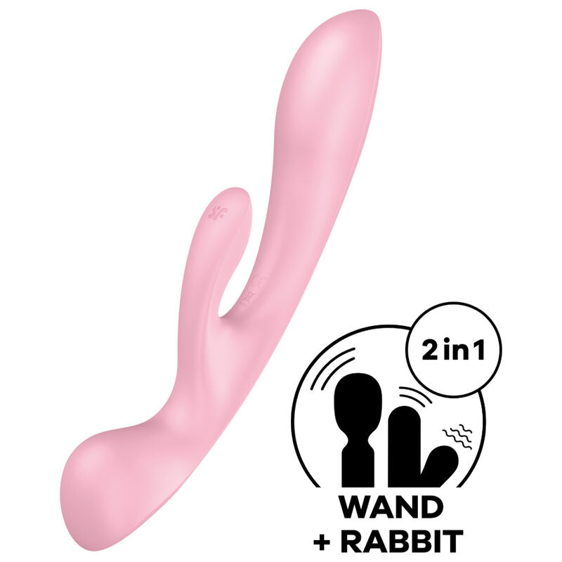 Satisfyer Triple Oh Hybrid Vibration Pink