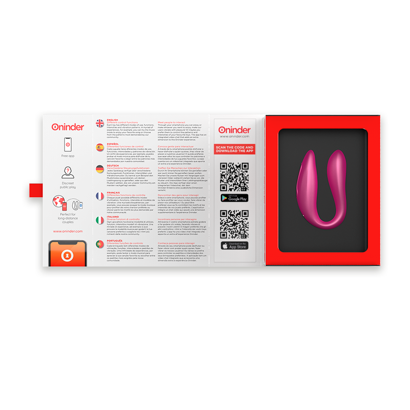 Oninder Lisboa Pink - Estimulador G-Point y Clítoris con App