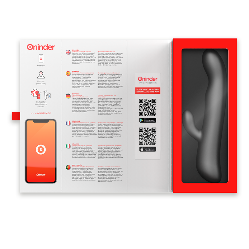 Oninder Oslo Vibration & Rotation Black - Control por App