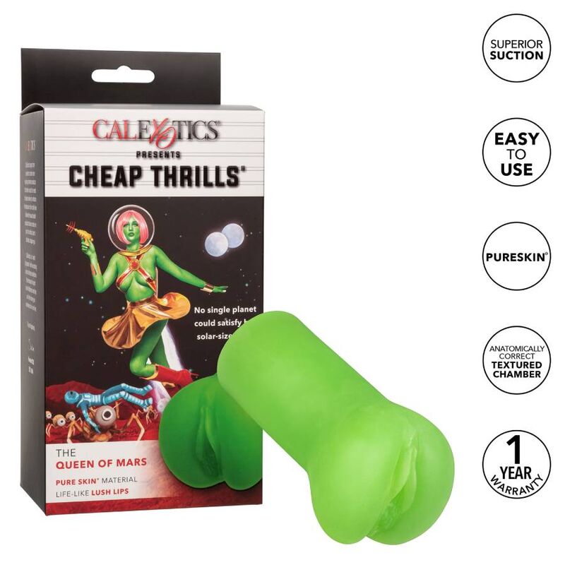 CalExotics Cheap Thrills The Queen Mars - Masturbador con Textura Única