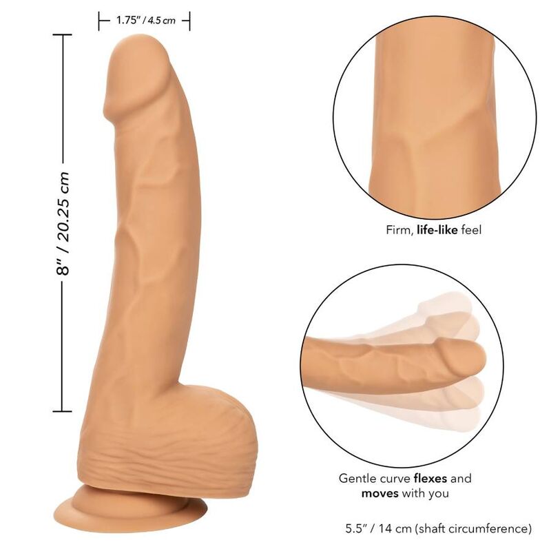 CalExotics Silicone Studs - Dildo de Silicona 20.32 cm