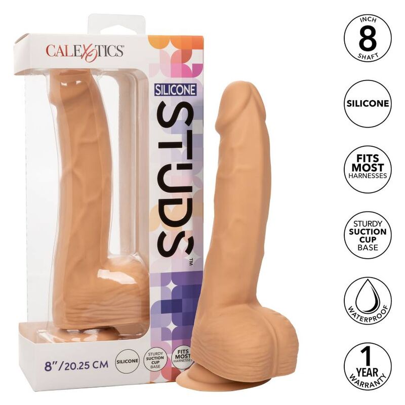CalExotics Silicone Studs - Dildo de Silicona 20.32 cm
